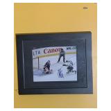 PENS ACTION SHOT ON GOAL FRAMED PICTURE NUMBER 15