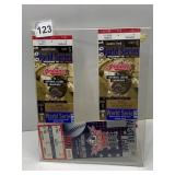 DISPLAY WITH GAME TICKETS TO 1995 WORLD SERIES