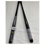TWO PNC PARK BLACK MINI BASEBALL BATS