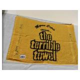 AUTOGRAPHED TERRIBLE TOWEL # 23, #14, 88 ETC.