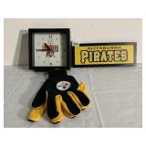 STEELER UTILITY GLOVES, BATTERY OP CLOCK, HEAVY