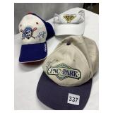 THREE PIRATES HATS ONE AUTOGRAPHED NO 57