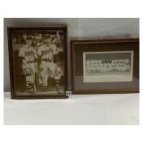 BOSTON BRAVES PITCHERS 1948 15.5" X 11.5" & THE