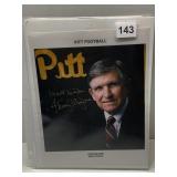 JOHNNY MAJORS PITT HEAD COACH AUTOGRAPHED PHOTO