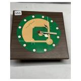 1970 WORLD SERIES BATTERY OPER CLOCK BALL BAT AND