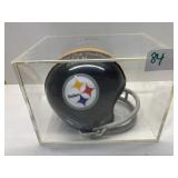 PITTSBURGH STEELERS MINI HELMET AUTOGRAPHED BY