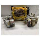 GROUP OF ASSORTED BEER CANS STEELERS EMPTY THREE