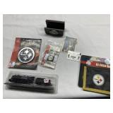 NBA TRADING CARDS IN LUCITE BOX BI FOLD WALLET