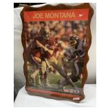 JOE MONTANA LACQUERED PICTURE CLOCK