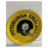 PITTSBURGH STEELS METAL SERVING TRAY 14" D