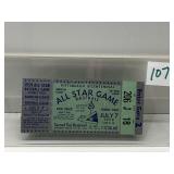 1959 ALL STAR GAME AT FORBES FIELD TICKET IN CASE