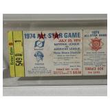 1974 ALL STAR GAME AT THREE RIVERS STADIUM TICKET