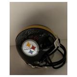ROCKY BLEIER MINI HELMET AUTOGRAPHED WITH HOF
