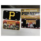 FOUR PIRATES LICENSE PLATES