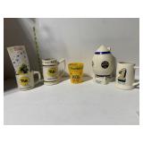 MISC CUPS INCLUDING DAMAGED 1977 PITT SUGAR BOWL