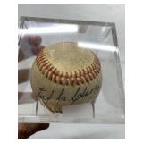 CLARKE AUTOGRAPHED BASEBALL IN HOLDER