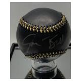 JOSH BELL AUTOGRAPHED BLACK BASEBALL WITH CASE