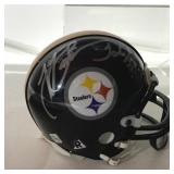 PITTSBURGH STEELERS MINI HELMET SIGNED BY JOHN