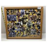 FRAMED COLLAGE OF AUTOGRAPHS FROM 84 LUMBER WITH