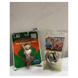 ALL STAR GAME BALL AND MINI BOBBLEHEAD ORIG BOX