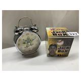 PIRATES JACK IN THE BOX AND ALARM CLOCK