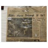 PITT - PITTSBURGH PRESS 1/2/1977 PAPER