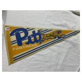 PITT PANTHER PENDANT AUTOGRAPHED W/ HOLDER FELT