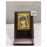 ROBERTO CLEMENTE CARD PLAQUE WITH STAND