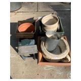 POTTING SUPPLIES AND FISH SIGN PLANTERS