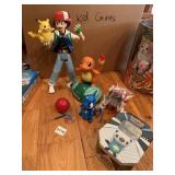 POKï¿½MON ASH ACTION FIGURE, CHARMANDER TOY, CARD