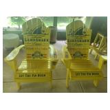 LANDSHARK ADIRONDACK CHAIRS, LET THE FIN BEGIN,
