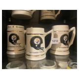 STEELER STEINS SUPER BOWL 1975, AND 2 OTHERS