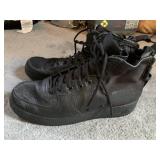NIKE AIR FORCE 1 TRIPLE BLACK SZ. 10 REAR ZIPPER