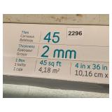 4" X 36" FLOORING LUXURY PLANK 45 SF. FEET NEW