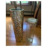 16" MODERN DESIGN VASE AND PASTA JAR