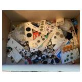 BUTTONS GALORE SOME ON CARDS