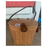 9.5X6X10 LONGABERGER FISHING CREEL PURSE WITH