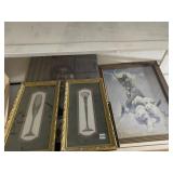 PRINTS WARRIOR W/ BEARS, MATCHING GOLD FRAMES W/