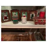 TIN CANDLE HOLDERS W/ REFLECTIVE CANDLE LIGHTS,