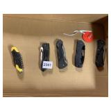 5 POCKET KNIVES