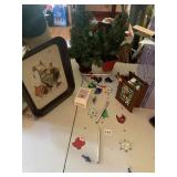 NORMAN ROCKWELL TRAY, METAL BUCKET, CHIMES, 2 19"