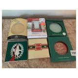 LENOX ORNAMENTS AND FIESTA YELLOW 75TH ANNI