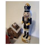 STEELER FOREVER NUTCRACKER AND HOUSE