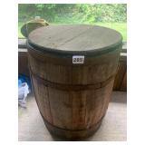 15.5X20 WOOD KEG WITH LID