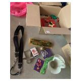 CANDLES, TIN, BASKET, CARRY STRAP