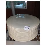 12 LENOX SOLID WHITE 12" FLAT PLATES