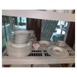 NORITAKE CHINA ELAINE, PLACE SETTING FOR 12,