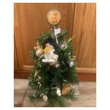 25" MINI CHRISTMAS TREE WITH STEELERS ORNAMENTS