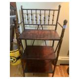 STICK AND BALL VICTORIAN 3 TIER SHELF, 18X12X40H