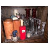 LARGE PILLAR CANDLES, TAPER CANDLE HOLDER SETS,